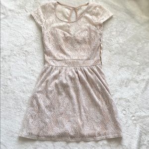 Cream colored lace summer dress